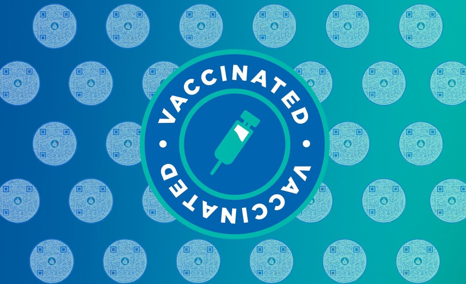 graphic with vaccinated and syringe