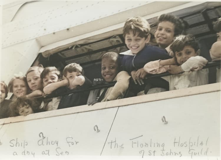 photo of kids on ship