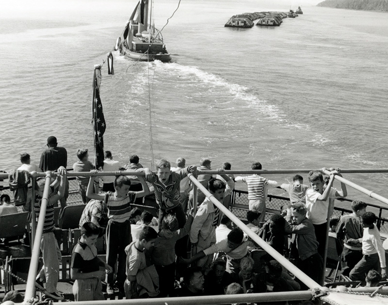 View from the bow, 1952