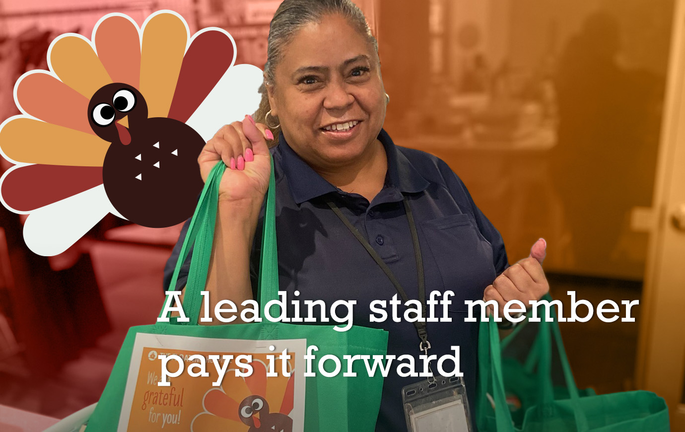 A leading staff member pays it forward